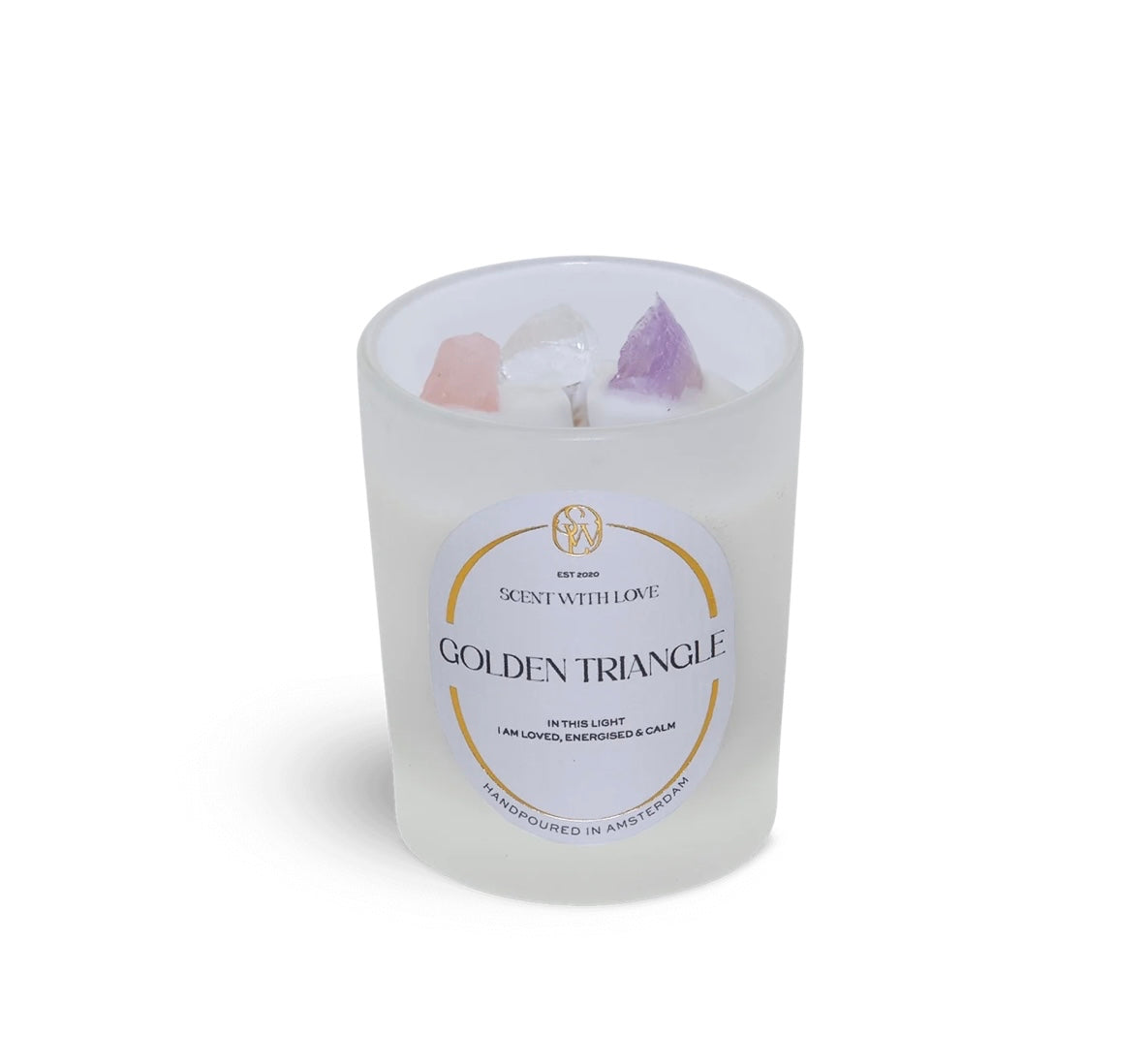 Small Golden Triangle Candle