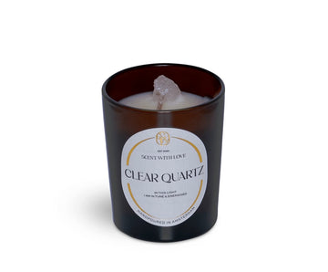 Small Clear Quartz Candle