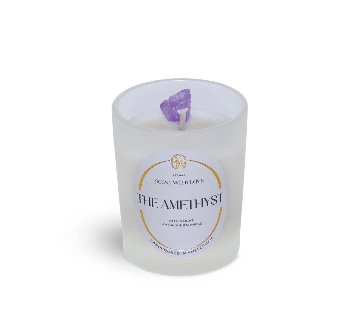 Small Amethyst Candle